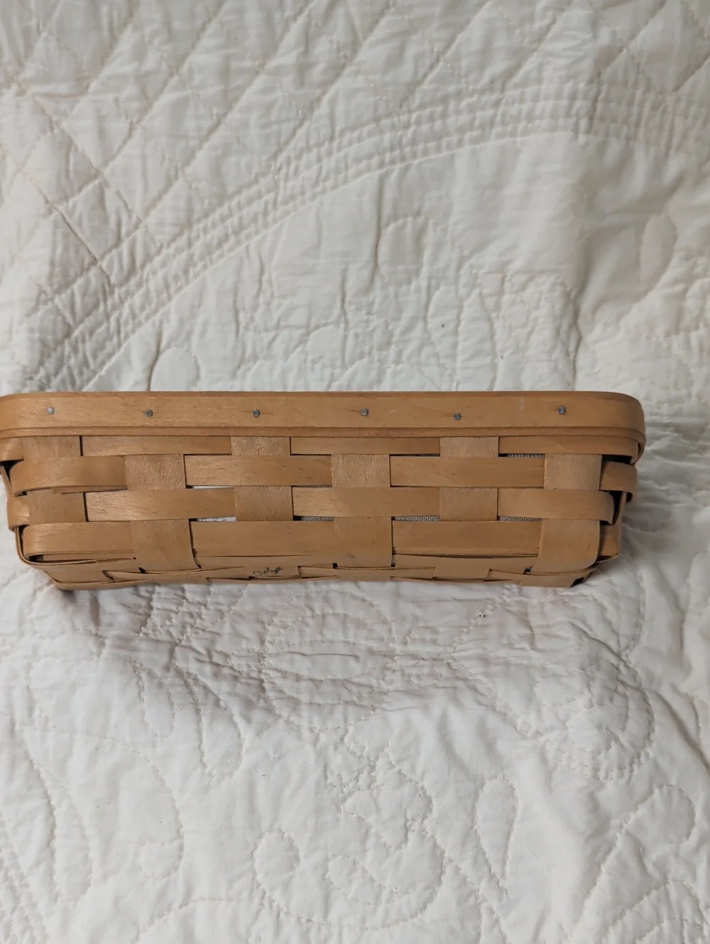 Longaberger Cracker Basket. Includes Liner And Protector